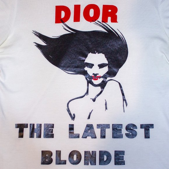 **SOLD** Vintage Christian Dior “The Latest Blonde” Fall 2003 Baby Tee Size 10 - Picture 3 of 5